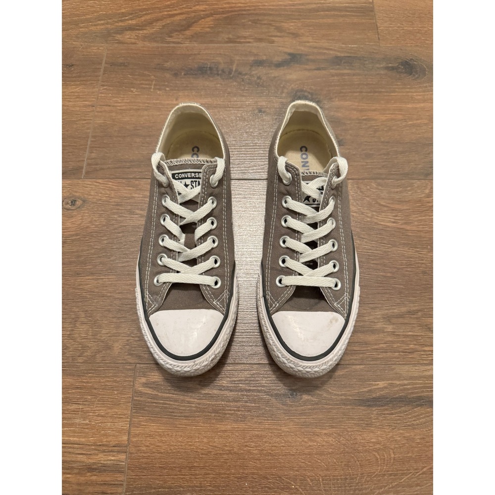 Converse Chuck Taylor All Star Low Top Gray Canvas Sneakers Womens 7 Mens 5